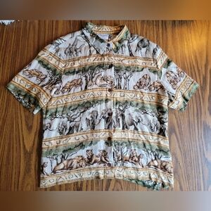 Vintage - Alfred Dunner Petite - Size 14 - Safari animal shirt